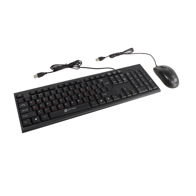 Клавиатура + мышь Oklick 630M клав:черный мышь:черный USB - картинка