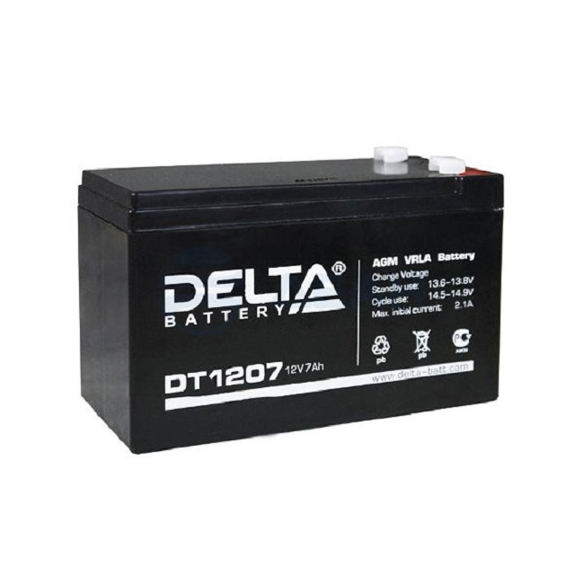 Аккумулятор 12V 7Ah Delta DT1207 - картинка